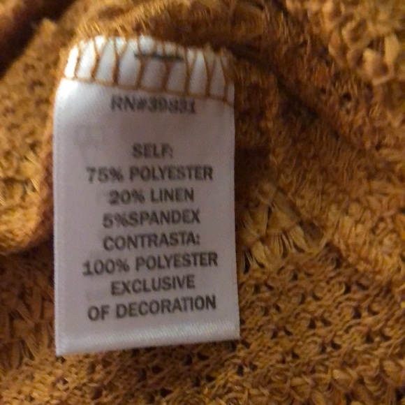 NWT Long Sleeve Lace Waffle Tunic Top - Picture 4 of 4